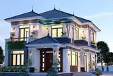 Chi phí xây nhà mái Nhật 2 tầng 80m² trọn gói bao nhiêu?