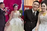Biểu cảm lạ của Ngọc Trinh trong đám cưới với Hoài Lâm