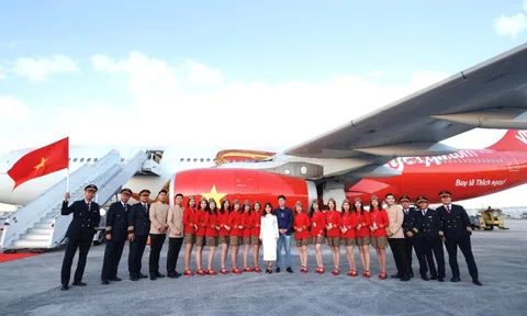 Những hình ảnh đầy cảm hứng về chuyến bay đặc biệt của Vietjet tới Hoa Kỳ