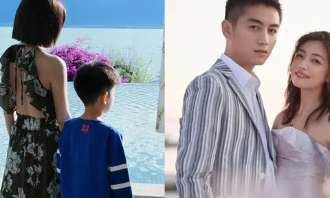 Ảnh bóng lưng của Trần Nghiên Hy và con trai gây xúc động: Sinh nhật đầu tiên hậu ly hôn, mẹ con nương tựa bên nhau