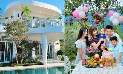 Biệt thự nghỉ dưỡng của nam diễn viên "giờ vàng VTV": Hoa giăng lối, view núi thơ mộng như resort 5 sao