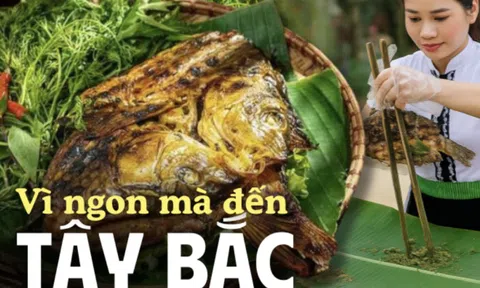 Ăn cá nướng giữa mùa hè oi bức nghe có vẻ nghịch lý? Nhưng với "pa pỉnh tộp", người Tây Bắc có lý do riêng!