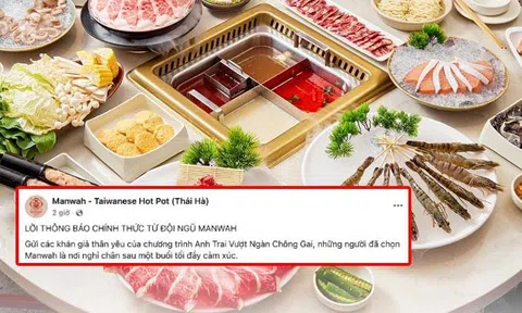 Chuỗi buffet lẩu Manwah phát đi thông báo chính thức!