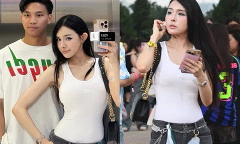 Văn Thanh hộ tống bạn gái gia thế “trâm anh thế phiệt” đi xem G-Dragon, không nhận ra nàng WAG siêu sexy qua cam thường