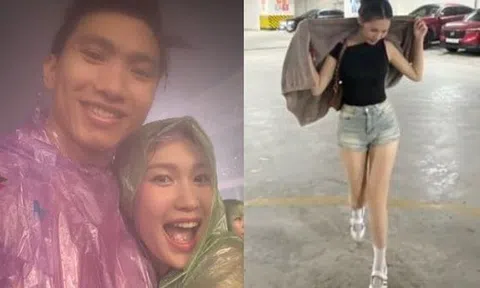 Bắt gặp "bạch nguyệt quang" làng bóng đá ôm say đắm cầu thủ nổi tiếng top đầu Việt Nam, cùng tắm mưa với G-Dragon