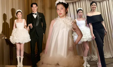 Con gái 13 tuổi của Huy Khánh - Mạc Anh Thư: Chân dài miên man như siêu mẫu, khuôn mặt cực kỳ giống mẹ