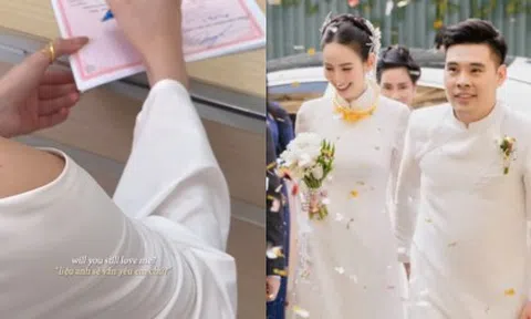 Mỹ nhân 2k2 Hương Liên khoe giấy đăng ký kết hôn, hé lộ nơi gặp gỡ không ngờ với mẹ chồng hào môn