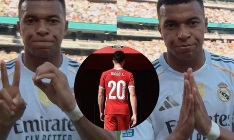 Mbappe ăn mừng đầy xúc động tưởng nhớ Diogo Jota khi lập siêu phẩm giúp Real thắng nghẹt thở Dortmund ở FIFA Club World Cup