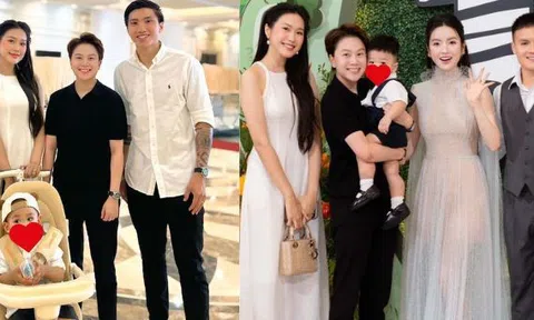 Hot WAGs đọ sắc: Doãn Hải My khí chất tiểu thư, có lấn át Chu Thanh Huyền trong tiệc thôi nôi con trai Quang Hải?