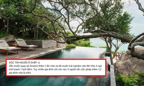 Bài đăng "tìm người ở ghép" villa 1 tỷ 3 đêm khiến dân mạng nháo nhào vì cách tiêu tiền của người giàu