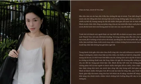 Lê Hà Trúc xin lỗi