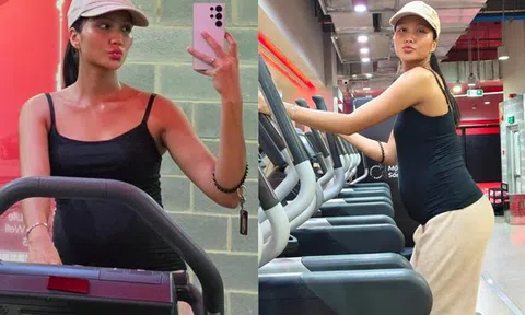 H'Hen Niê bụng bầu to vượt mặt vẫn tập gym gây sốt mạng xã hội, phản ứng của dân tình gây chú ý