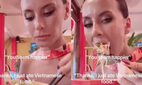 Khách Tây hạnh phúc vì ăn món gỏi đu đủ ở Việt Nam nhưng dân mạng chỉ chú ý đến một điều