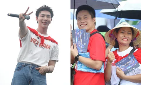 BTC concert quốc gia Việt Nam Trong Tôi thông báo 1 tin quan trọng, nghệ sĩ và khán giả đội mưa chuẩn bị trước giờ G