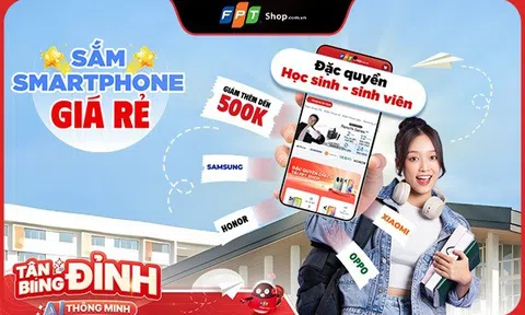 FPT Shop ưu đãi độc quyền mùa tựu trường: Giảm đến 500.000 đồng cho học sinh, sinh viên