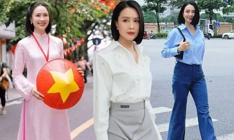 Hồng Diễm được khen không ngớt về nhan sắc tuổi 42, phong cách thời trang cực trẻ trung và thanh lịch