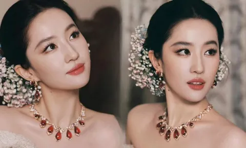 Nhìn ảnh mới của Lưu Diệc Phi mới thấy: Nét tướng “ngậm ngọc trong miệng”, cả đời hưởng phú quý