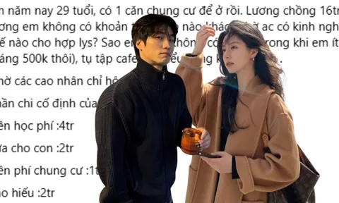 Bảng chi tiêu hết nói nổi