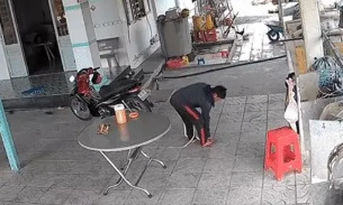 Thót tim cảnh người đàn ông Tây Ninh tay không bắt rắn 1,5m giữa sân nhà