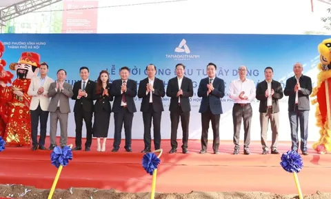 Khởi công 2 tuyến đường theo phương thức đối tác công tư tại phường Vĩnh Hưng, Hà Nội