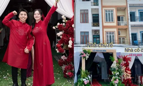 Đám cưới cặp đôi sát vách ở Bắc Ninh: Cô dâu chưa khóc xong đã về đến nhà chồng, đãi 220 mâm cỗ