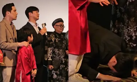 Tổng giám đốc hãng phim quỳ gối mong khán giả ủng hộ 'Mùi phở'