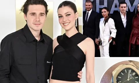 Cạn tình cạn nghĩa nhưng vật chất hưởng không sót thứ gì: Brooklyn vẫn đeo đồng hồ 9 tỷ do bố - David Beckham tặng