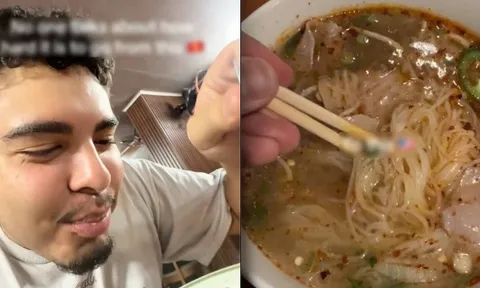 Ăn bát phở 393.000 đồng, khách Tây khóc không thành tiếng