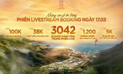 Phiên livestream của Vinhomes Hải Vân Bay: Hơn 3.000 booking thành công trong vài giờ