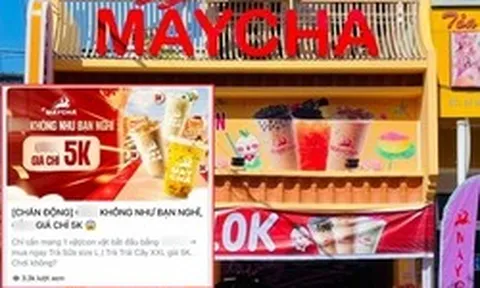 Quảng cáo trà sữa trên Zalo nhưng chơi chữ phản cảm, MayCha nói gì?