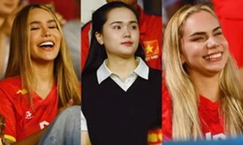 Dàn WAGs Việt đọ sắc khán đài: Quỳnh Anh chuẩn tiểu thư, vợ Hoàng Hên, Xuân Son visual sáng bừng chiếm trọn "spotlight"