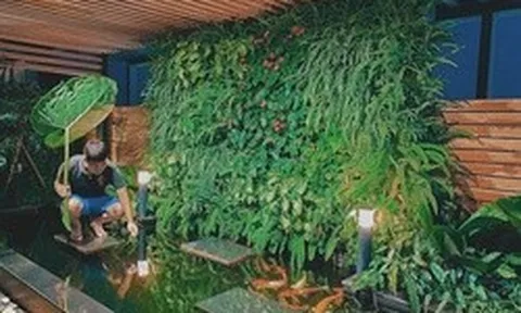 Cận cảnh khu vườn "trong mơ", được đầu tư hơn 3 tỷ đồng trên sân thượng tầng 30 tại Hưng Yên