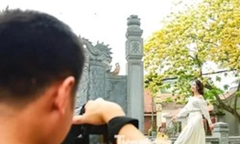 Người Hà Nội bắc ghế săn ảnh hoa bún chỉ nở một lần trong năm