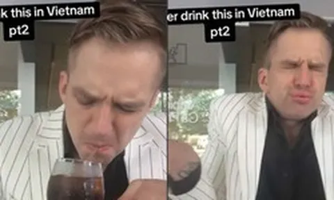 Clip anh Tây rùng mình khi uống cà phê đen Việt Nam khiến dân mạng cười bò