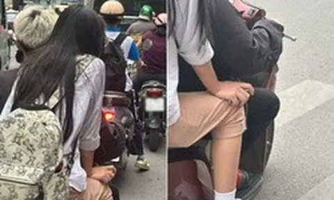 Bức ảnh "combo cá biệt" của hai bạn trẻ trên phố gây xôn xao mạng xã hội: Chi tiết nào khiến phụ huynh nhìn mà khóc hết nước mắt?