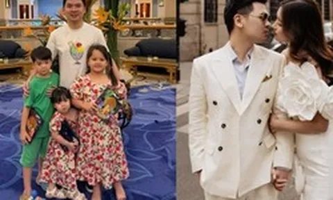 Đỗ Vinh Quang khoe ái nữ với hoa hậu Đỗ Mỹ Linh: Nhóc tỳ giống hệt nhà nội hào môn, biểu cảm cực đáng yêu