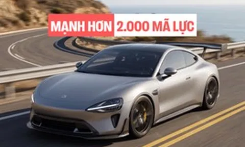 Xe điện thể thao Xiaomi lộ diện: Thiết kế 2 cửa như siêu xe, lắp cánh gió carbon khổng lồ, có thể mạnh hơn 2.000 mã lực