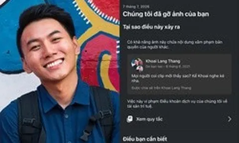 Khoai Lang Thang bị đánh bản quyền hình ảnh của chính mình