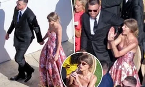 Taylor Swift và ông xã cầu thủ lần đầu lộ diện sau "đám cưới thế kỷ"!