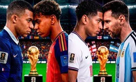 FIFA vẽ nên kịch bản đẹp như mơ: 4 đội mạnh nhất thế giới cùng có mặt ở bán kết, World Cup 2026 càng về chặng cuối càng hay!