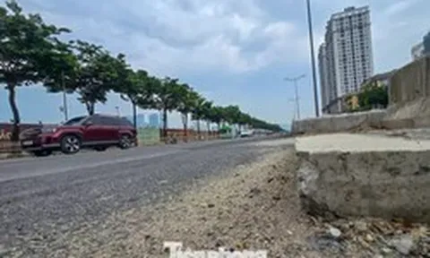 Hiện trạng mặt đường Võ Chí Công sau dự án cống hộp chống ngập