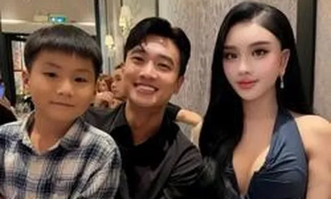 Quốc Trường xuất hiện bên con trai 7 tuổi