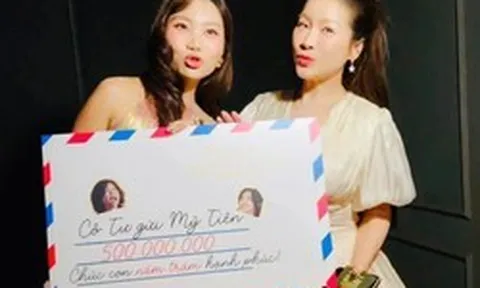 Phong bì 500 triệu mừng đám cưới Phương Mỹ Chi