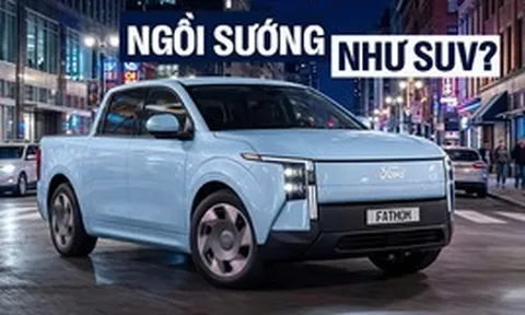 Ford đem loạt bán tải điện ‘giá rẻ’ mới chạy công khai trên đường: Gương nhỏ, cánh gió lớn, không gian ngồi rộng hơn cả Toyota RAV4