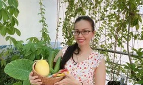 Khu vườn trong biệt thự 400m2 của Cẩm Ly