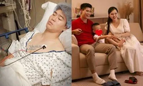 Sau ca phẫu thuật chấn thương tại Mỹ, Duy Mạnh nói điều xúc động về vợ tiểu thư Hà thành