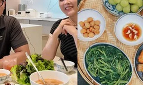 Cơm nhà MC Thu Hoài và chồng Phó chủ tịch