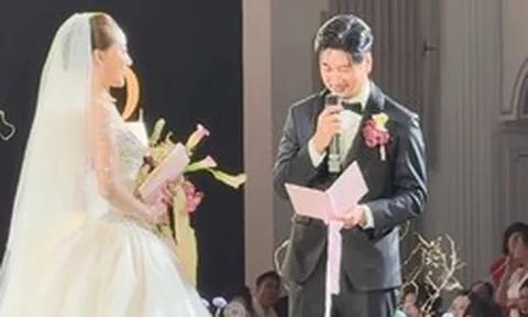 Nam NSƯT vừa lấy vợ 3 ở Hà Nội: "Vai diễn mà anh muốn diễn lâu nhất đấy là được làm chồng của em"