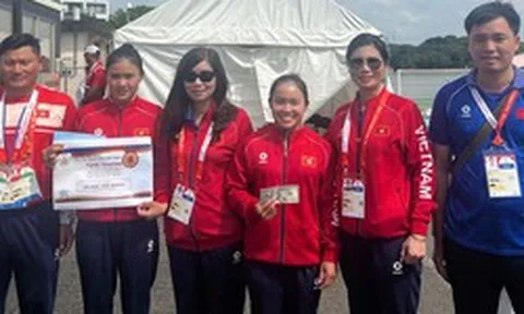VĐV Việt Nam giành huy chương lịch sử tại ASIAD, nước rút ngoạn mục vượt đội Kazakhstan
