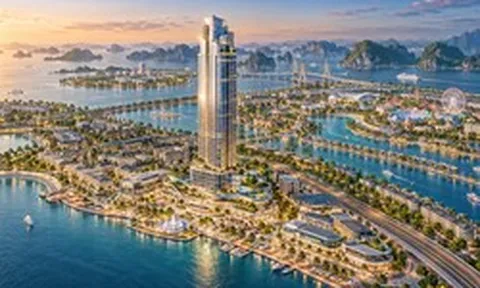 Ông Phạm Nhật Vượng tiếp tục cho xây thêm 1 tòa tháp 45 tầng giữa đảo giải trí - thương mại của miền Bắc: Được ví như "trái tim" của siêu dự án 456.639 tỷ đồng, mô hình tương tự ở Singapore, San Francisco